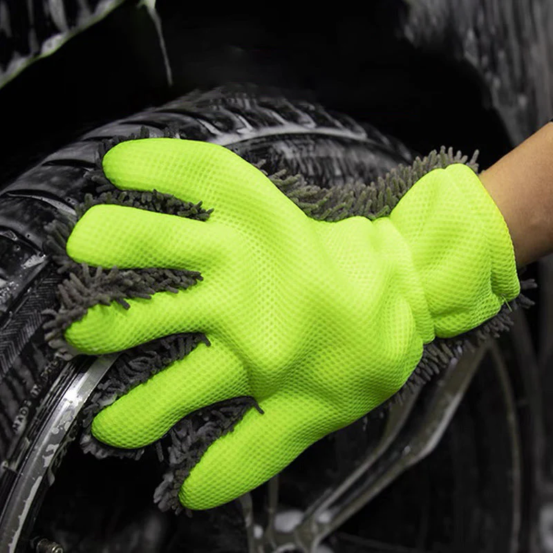 Double-sided five-finger car wash gloves - Image 8