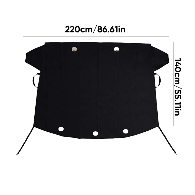 Enhanced 600D Oxford Fabric Windshield Frost Cover - Image 22