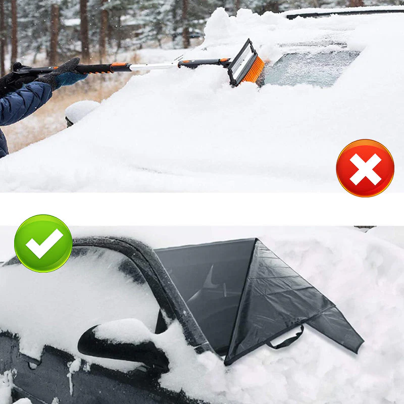 Enhanced 600D Oxford Fabric Windshield Frost Cover - Image 4