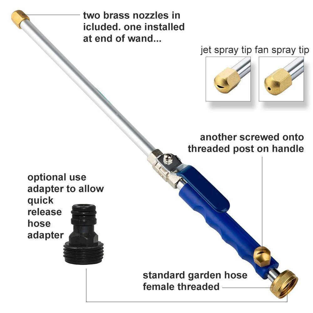 High Pressure Water Hose with Nozzle - Image 2