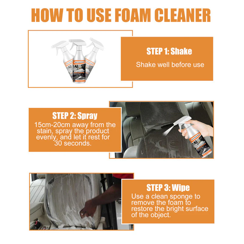 Multifunctional Foam Cleaner For Automobiles - Image 4