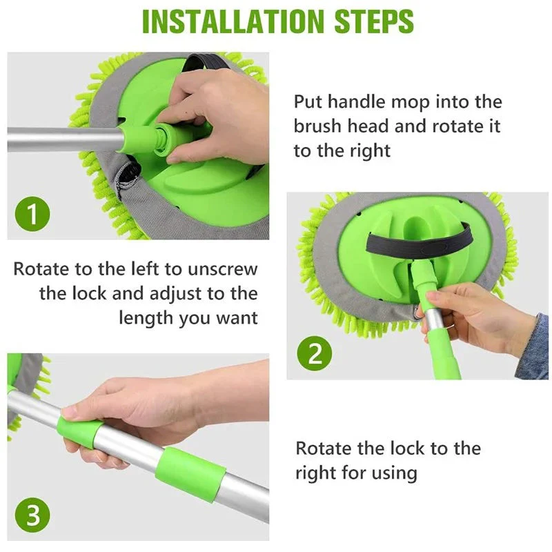 Three-section Telescopic Car Wash Mop - Image 4