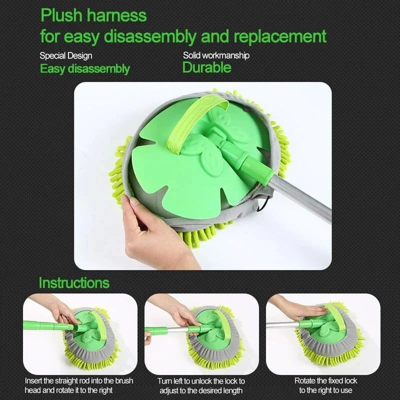 Three-section Telescopic Car Wash Mop - Image 9